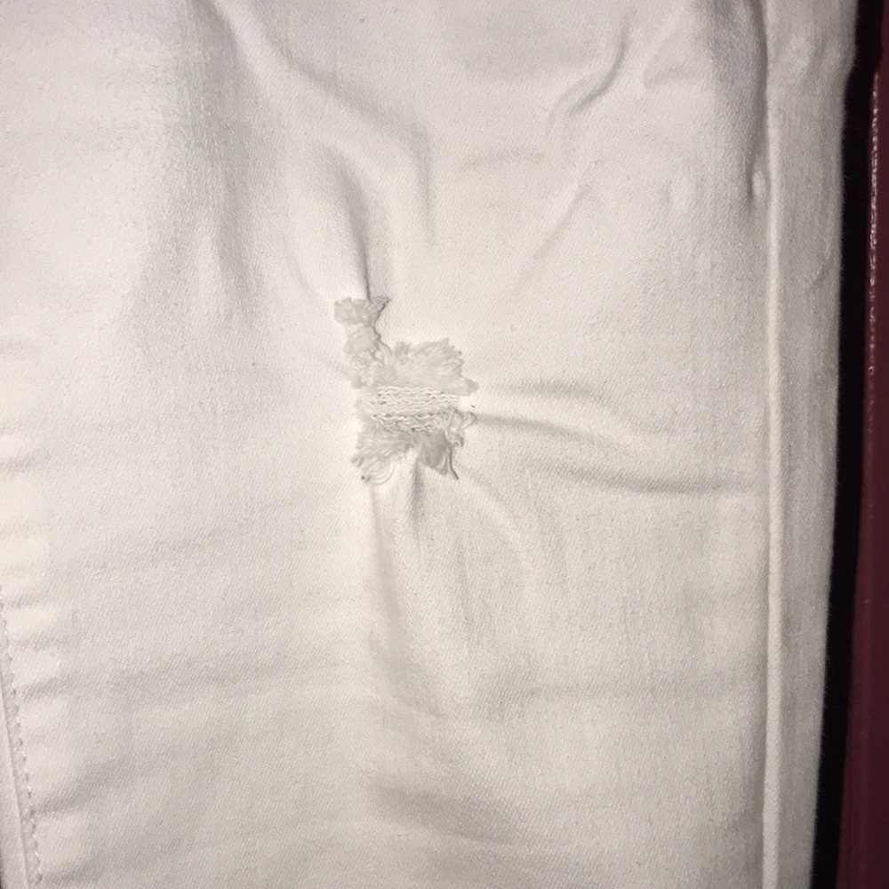 White Ripped Jeans - Picture 4 of 9